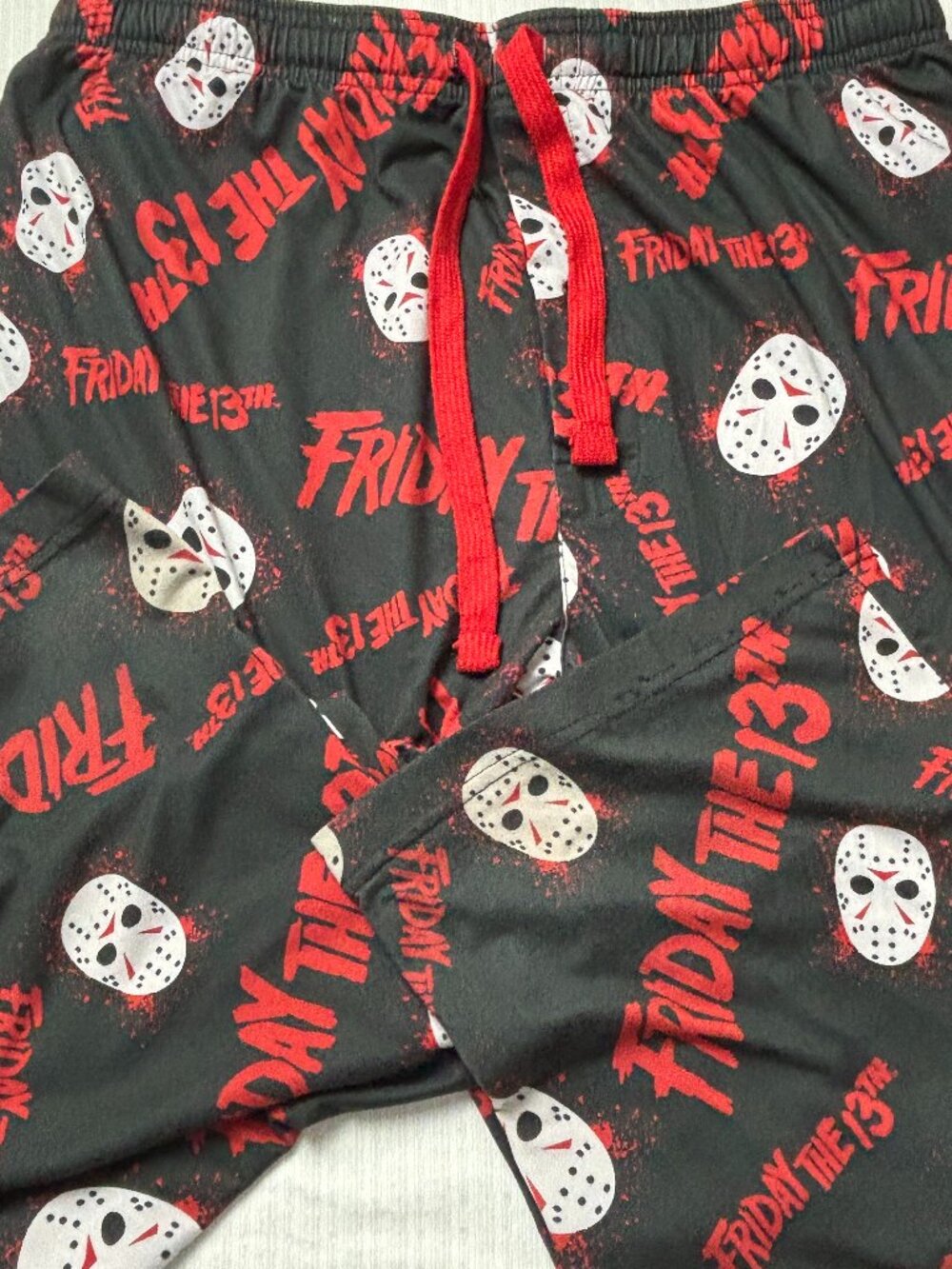 Friday The 13th Jason Men's Graphic Print Sleep Lounge Pajama Pants Size XL